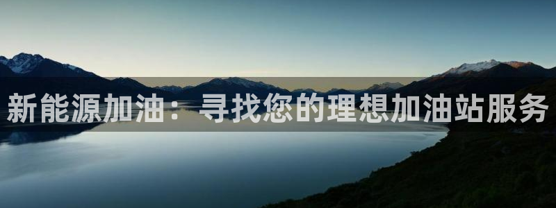 新宝gg总管：新能源加油：寻找您的理想加