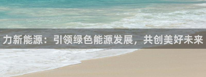新宝gg登录注册:力新能源:引领绿色能源发展,共创美好未来
