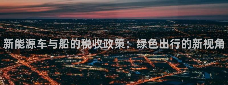 新宝创造Gg:新能源车与船的税收政策:绿色出行的新视角