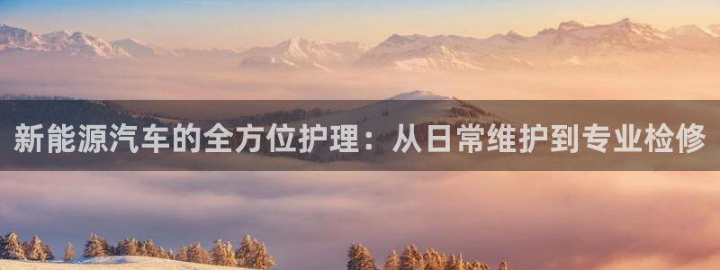 新宝gg平台登录 新宝GG:新能源汽车的全方位护理:从日常维